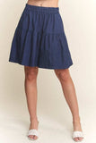 ADORA Elastic Waist Wide Leg Denim Shorts - Trendsi - Flyclothing LLC