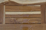 Compact Curvilinear Teak Shower Outdoor Bench With Shelf In Natural Finish - Homeroots - Flyclothing LLC
