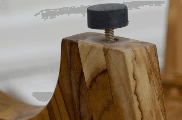 Compact Curvilinear Teak Shower Outdoor Bench With Shelf In Natural Finish - Homeroots - Flyclothing LLC