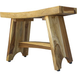 Contemporary Teak Outdoor Bench In Natural Finish - Homeroots