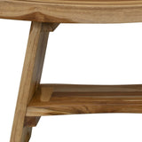 18" X 24" Natural Teak Shower Bench - Homeroots - Flyclothing LLC