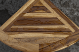 19" X 22" Natural Teak Corner Shower Bench With Shelf - Homeroots - Flyclothing LLC