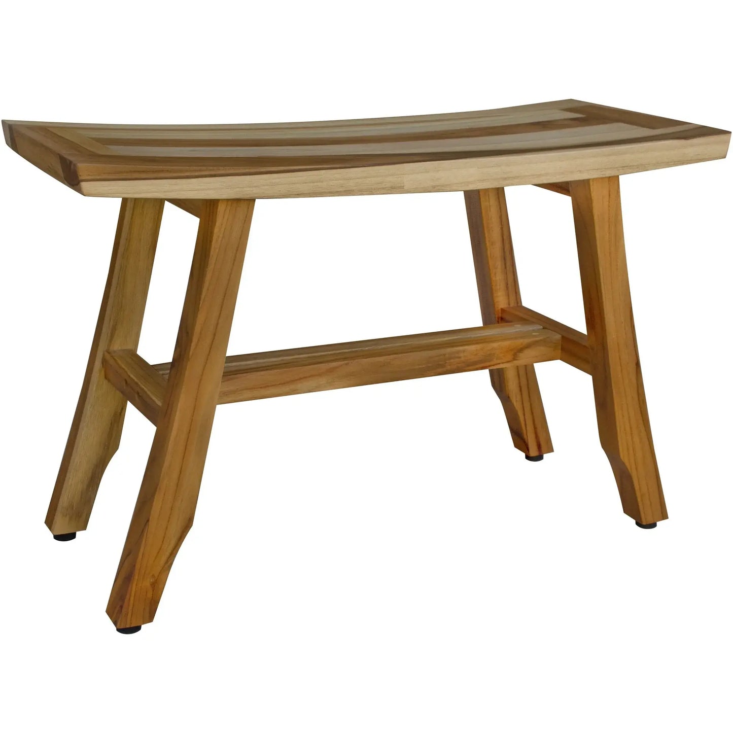 Contemporary Teak Shower Bench In Natural Finish - Homeroots - Flyclothing LLC
