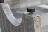 18" Gray Solid Wood Rectangular Shower Bench With Shelf - Homeroots - Flyclothing LLC