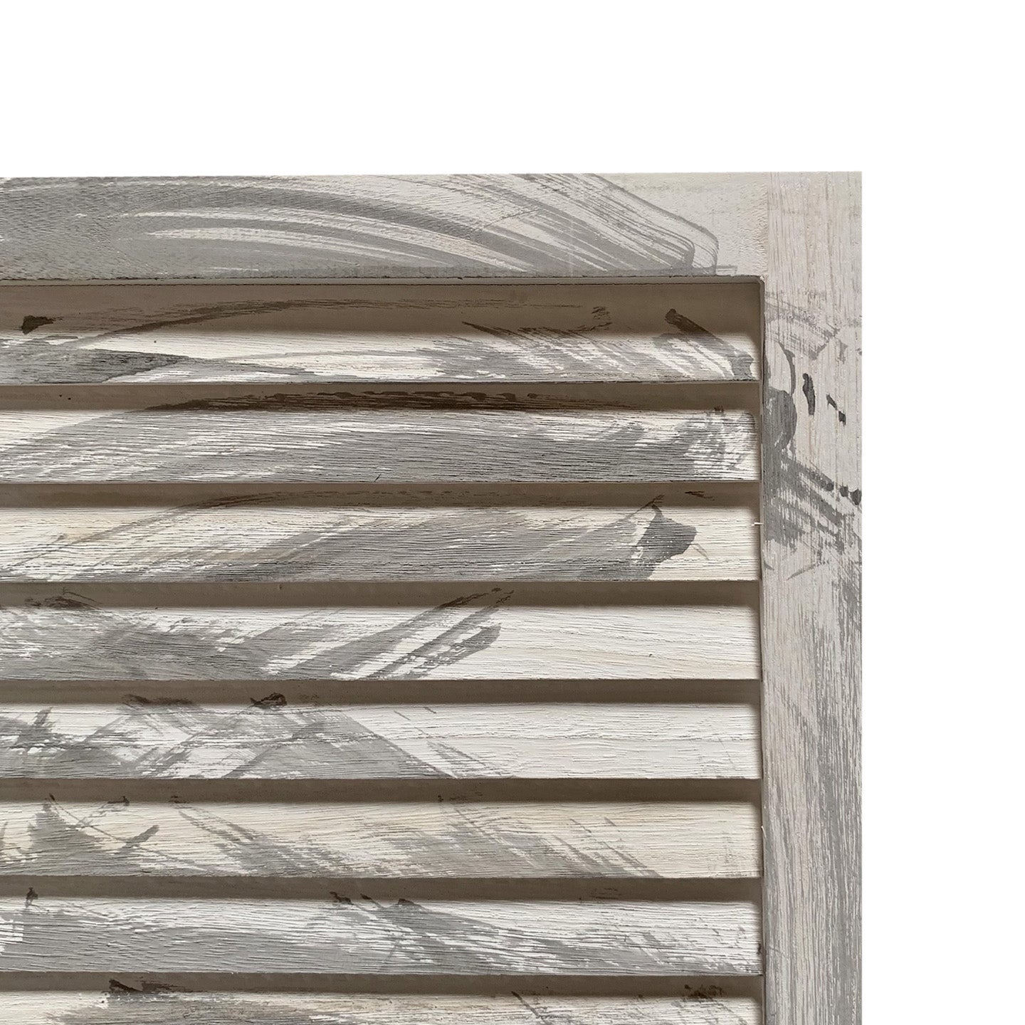 67" Gray Folding Three Panel Screen Room Divider - Homeroots - Flyclothing LLC