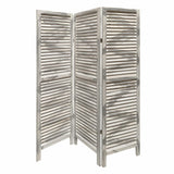 67" Gray Folding Three Panel Screen Room Divider - Homeroots - Flyclothing LLC