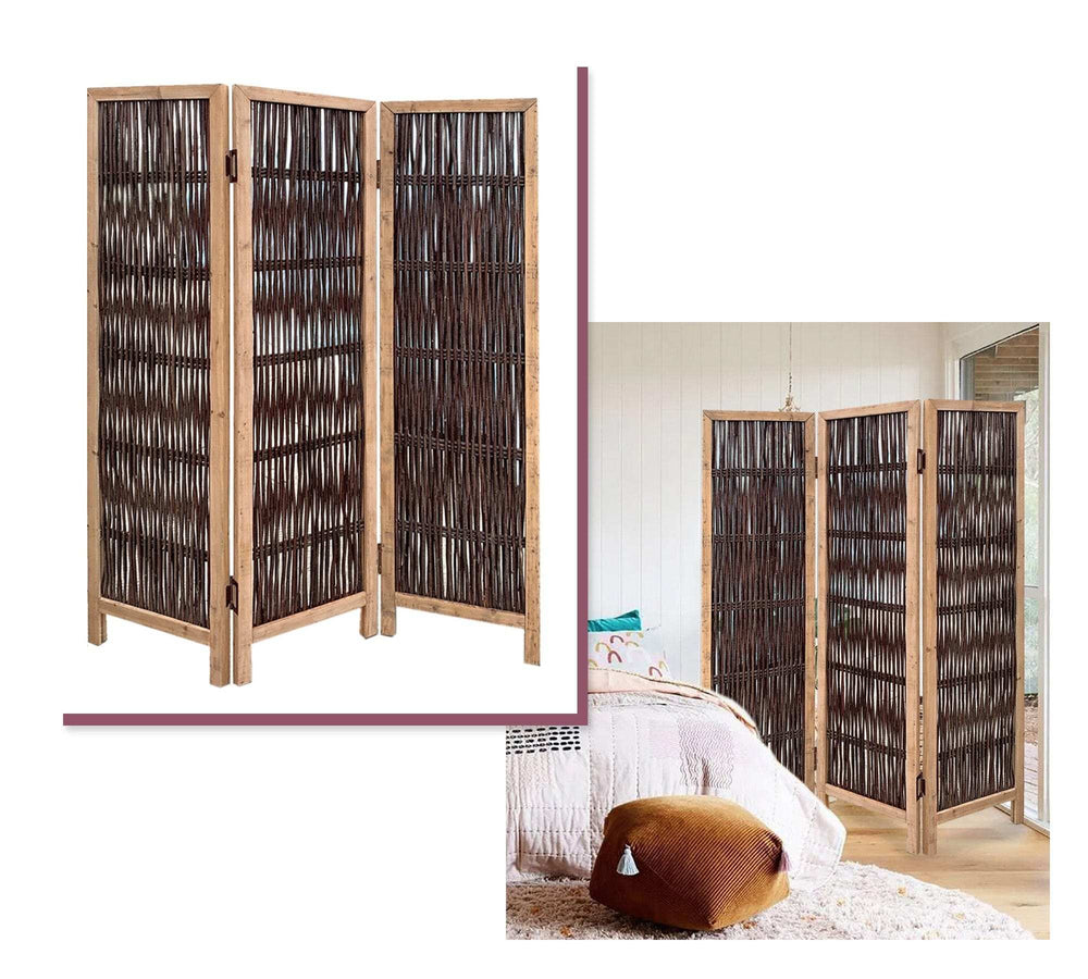 3 Panel Kirkwood Room Divider With Interconnecting Branches Design - Homeroots - Flyclothing LLC
