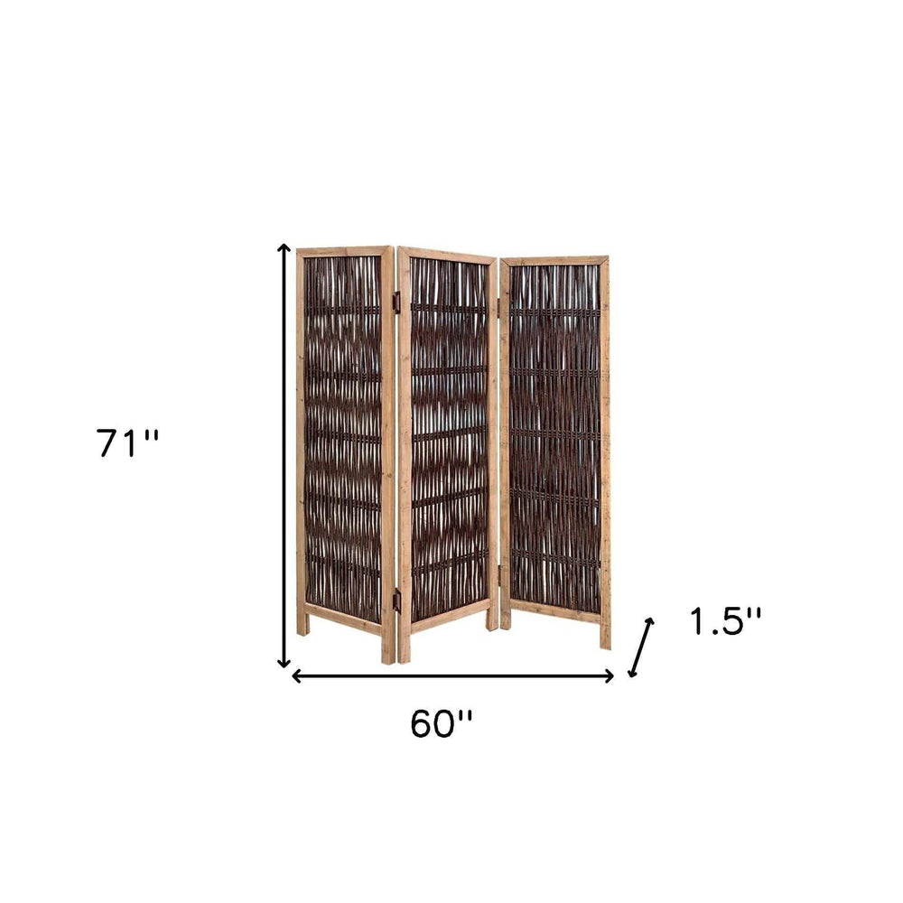 3 Panel Kirkwood Room Divider With Interconnecting Branches Design - Homeroots - Flyclothing LLC