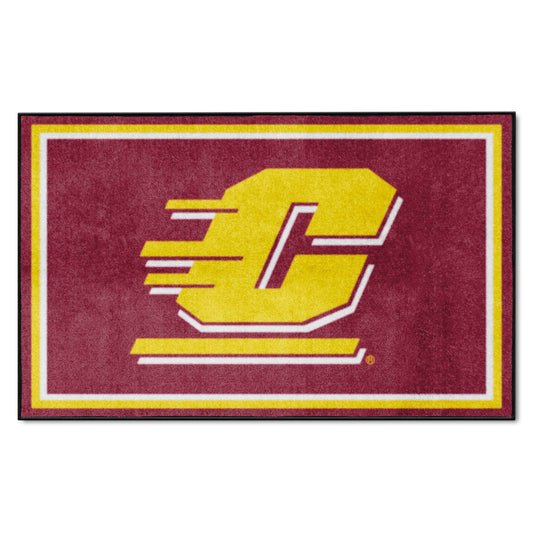 Central Michigan Chippewas 4ft. x 6ft. Plush Area Rug - Central Michigan