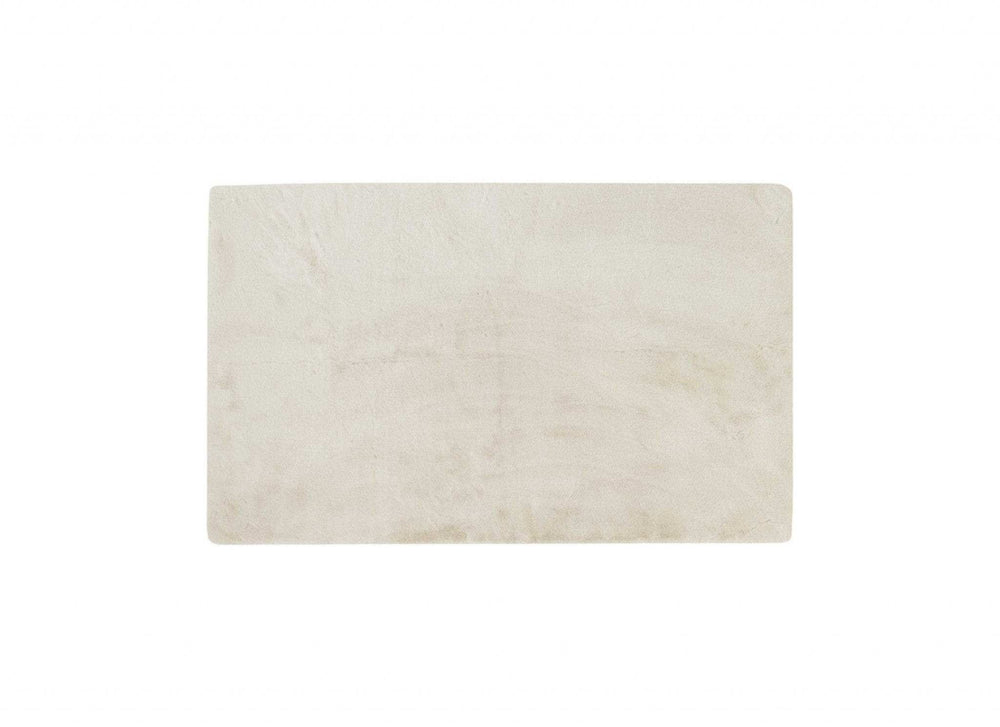 3' X 5' Faux Fur Hand Knotted Area Rug - Homeroots - Flyclothing LLC