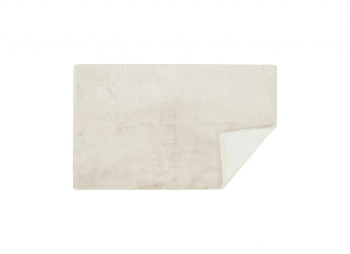 3' X 5' Faux Fur Hand Knotted Area Rug - Homeroots - Flyclothing LLC