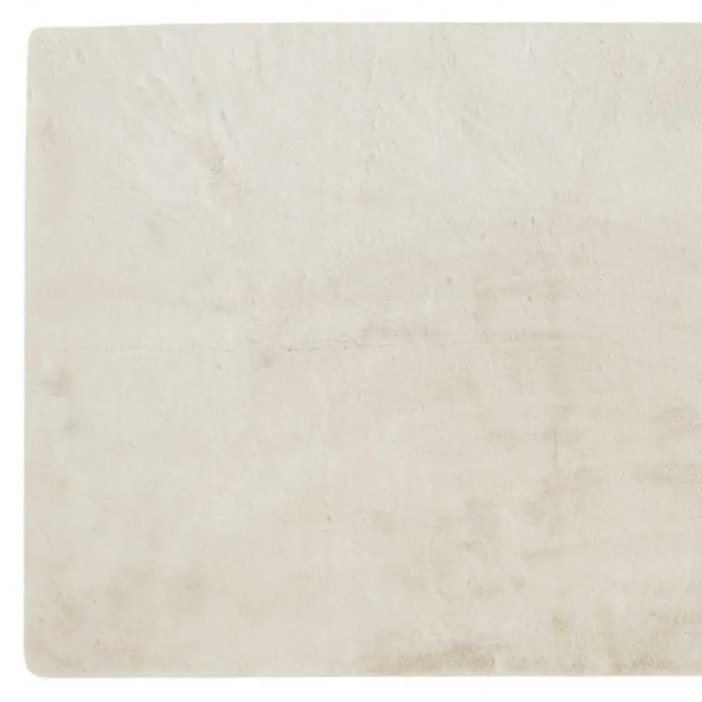 3' X 5' Faux Fur Hand Knotted Area Rug - Homeroots - Flyclothing LLC