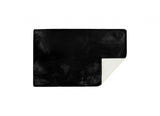 Luxe Faux Rabbit Fur Rectangular Rug 3' X 5' - Black - Homeroots - Flyclothing LLC