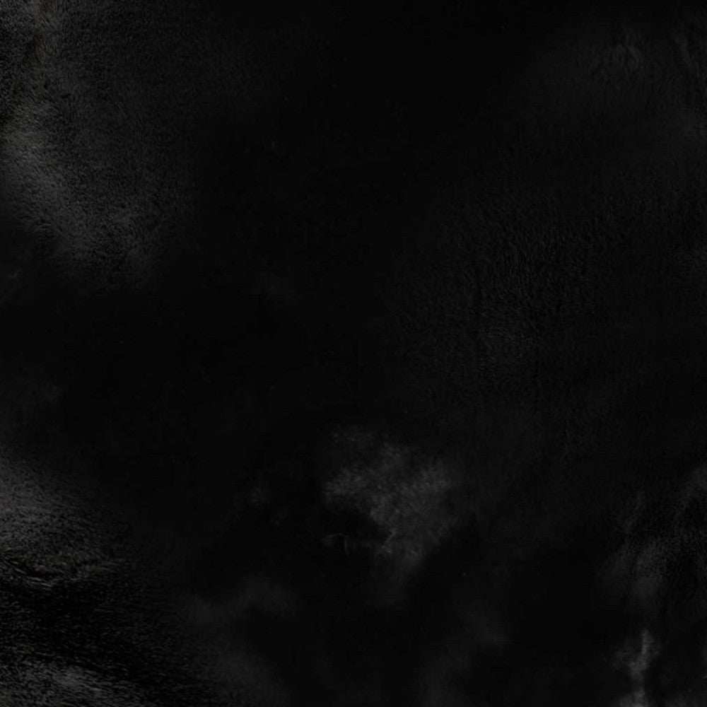 Luxe Faux Rabbit Fur Rectangular Rug 3' X 5' - Black - Homeroots - Flyclothing LLC