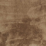 Luxe Faux Rabbit Fur Rectangular Rug 3' X 5' - Taupe - Homeroots - Flyclothing LLC