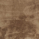 Luxe Faux Rabbit Fur Rectangular Rug 3' X 5' - Taupe - Homeroots - Flyclothing LLC