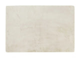 Luxe Faux Rabbit Fur Rectangular Rug 5' X 8' - Ivory - Homeroots - Flyclothing LLC