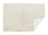 Luxe Faux Rabbit Fur Rectangular Rug 5' X 8' - Ivory - Homeroots - Flyclothing LLC