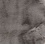 Luxe Faux Rabbit Fur Rectangular Rug 5' X 8' - Grey - Homeroots - Flyclothing LLC