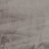 Luxe Faux Rabbit Fur Rectangular Rug 5' X 8' - Grey - Homeroots - Flyclothing LLC