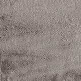 Luxe Faux Rabbit Fur Rectangular Rug 5' X 8' - Grey - Homeroots - Flyclothing LLC