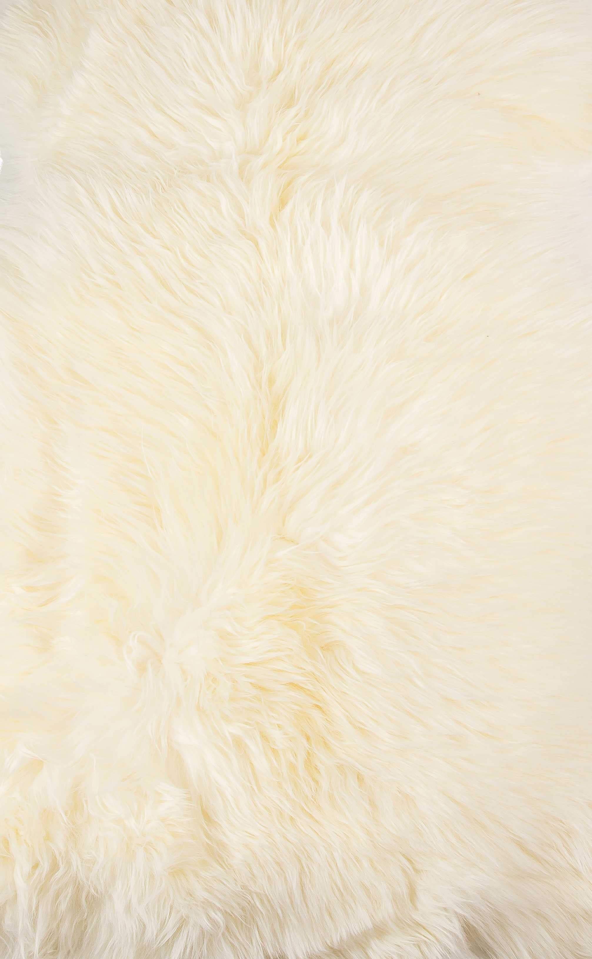 2' X 3' Ivory New Zealand Natural Sheepskin Rug - Homeroots - Flyclothing LLC
