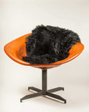 2' X 3' Black New Zealand Natural Sheepskin Rug - Homeroots - Flyclothing LLC