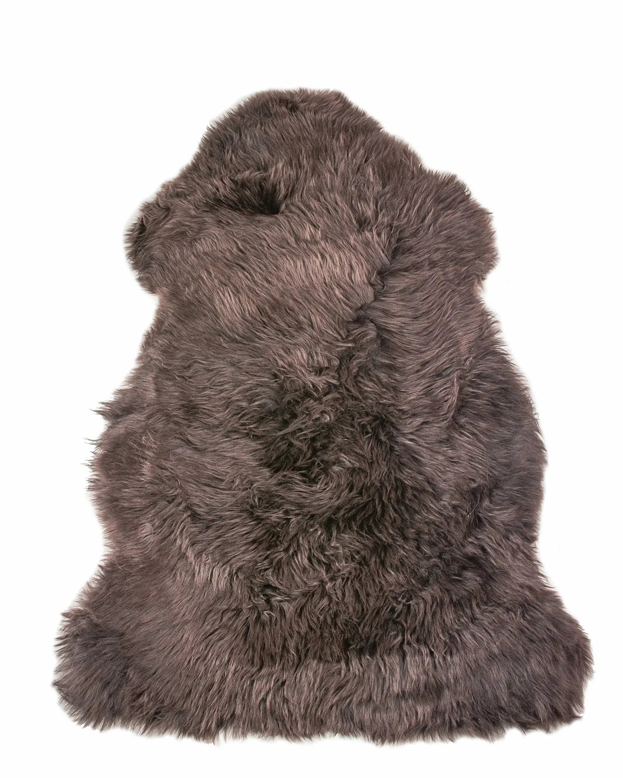 2' X 3' Chocolate New Zealand Natural Sheepskin Rug - Homeroots - Flyclothing LLC