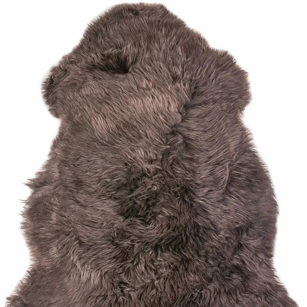 2' X 3' Chocolate New Zealand Natural Sheepskin Rug - Homeroots - Flyclothing LLC