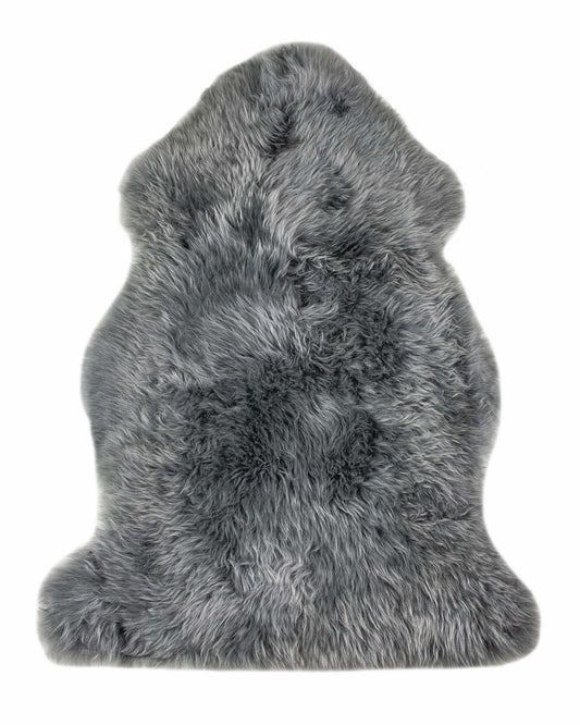 2' X 3' Warm Gray New Zealand Natural Sheepskin Rug - Homeroots - Flyclothing LLC