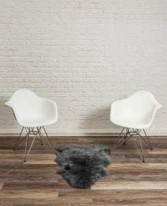 2' X 3' Warm Gray New Zealand Natural Sheepskin Rug - Homeroots - Flyclothing LLC