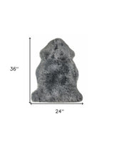2' X 3' Warm Gray New Zealand Natural Sheepskin Rug - Homeroots - Flyclothing LLC