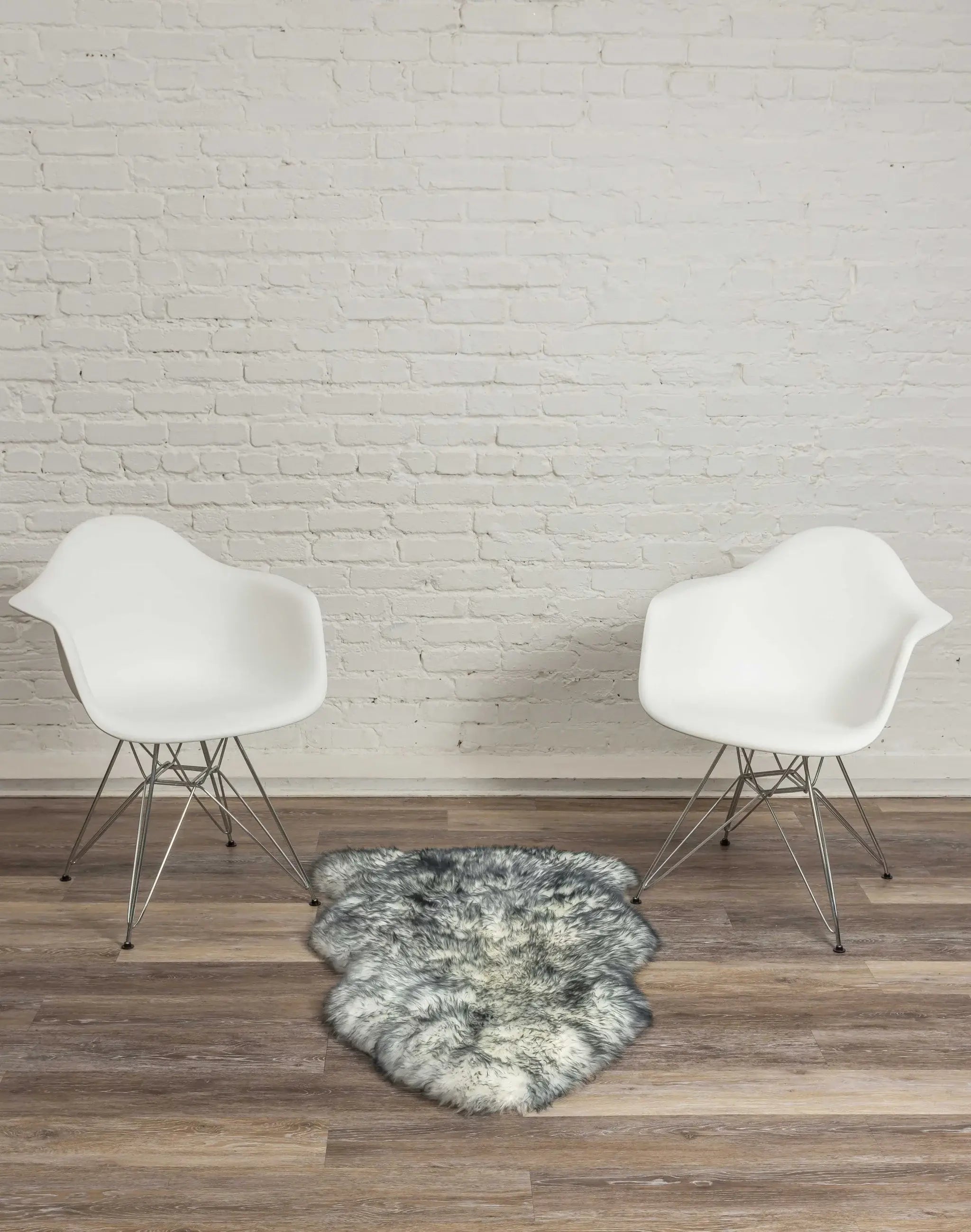 2' X 3' Gray Mist New Zealand Natural Sheepskin Rug - Homeroots - Flyclothing LLC