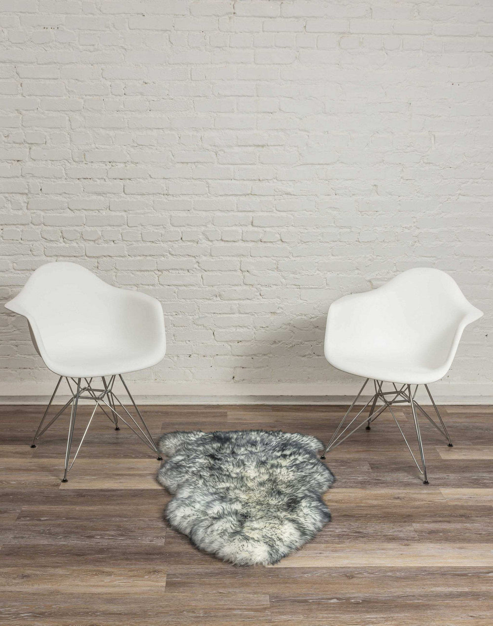 2' X 3' Gray Mist New Zealand Natural Sheepskin Rug - Homeroots - Flyclothing LLC