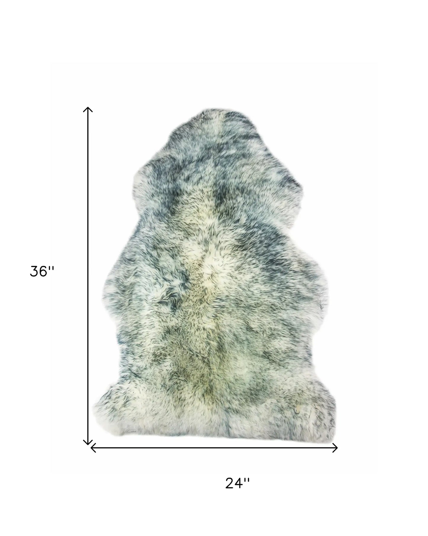 2' X 3' Gray Mist New Zealand Natural Sheepskin Rug - Homeroots - Flyclothing LLC