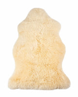 2' X 3' Cream New Zealand Natural Sheepskin Rug - Homeroots - Flyclothing LLC