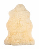 2' X 3' Cream New Zealand Natural Sheepskin Rug - Homeroots - Flyclothing LLC