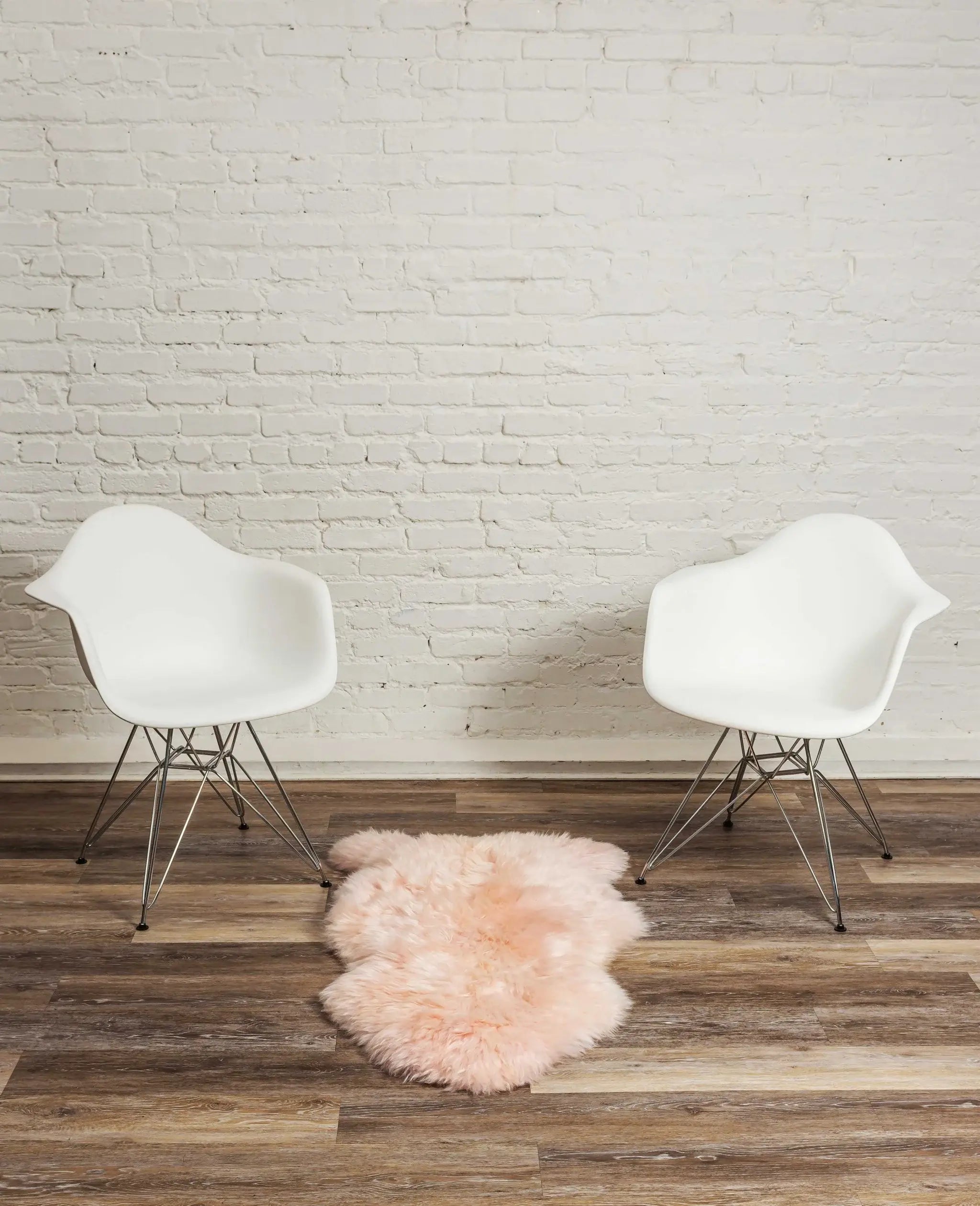 2' X 3' Rose New Zealand Natural Shearling Sheepskin Rug - Homeroots - Flyclothing LLC