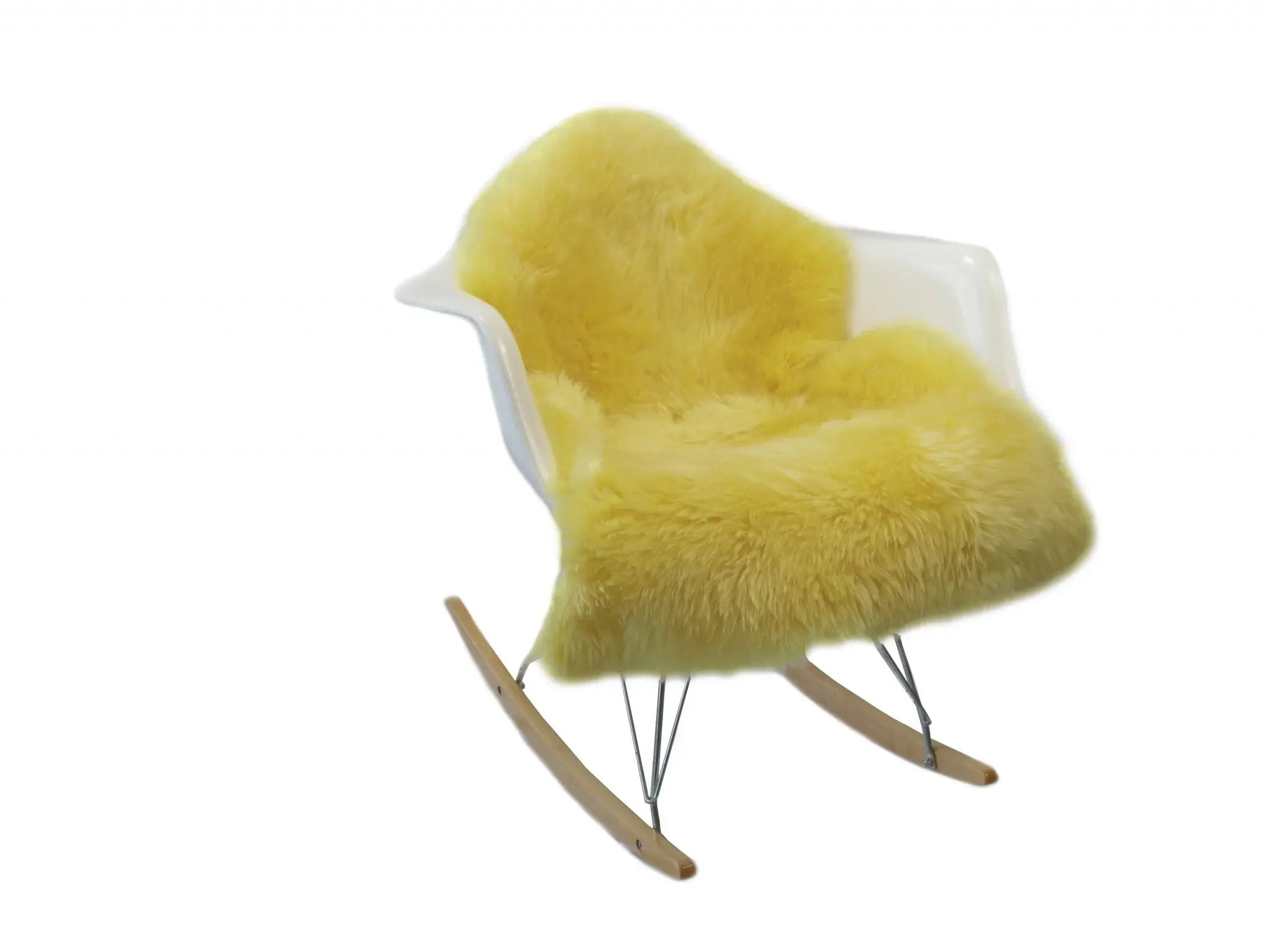 2' X 3' Yellow New Zealand Natural Sheepskin Rug - Homeroots - Flyclothing LLC