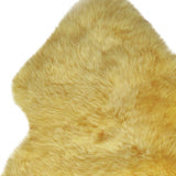 2' X 3' Yellow New Zealand Natural Sheepskin Rug - Homeroots - Flyclothing LLC