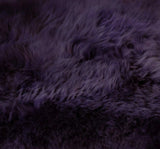 2' X 3' Purple New Zealand Natural Sheepskin Rug - Homeroots - Flyclothing LLC