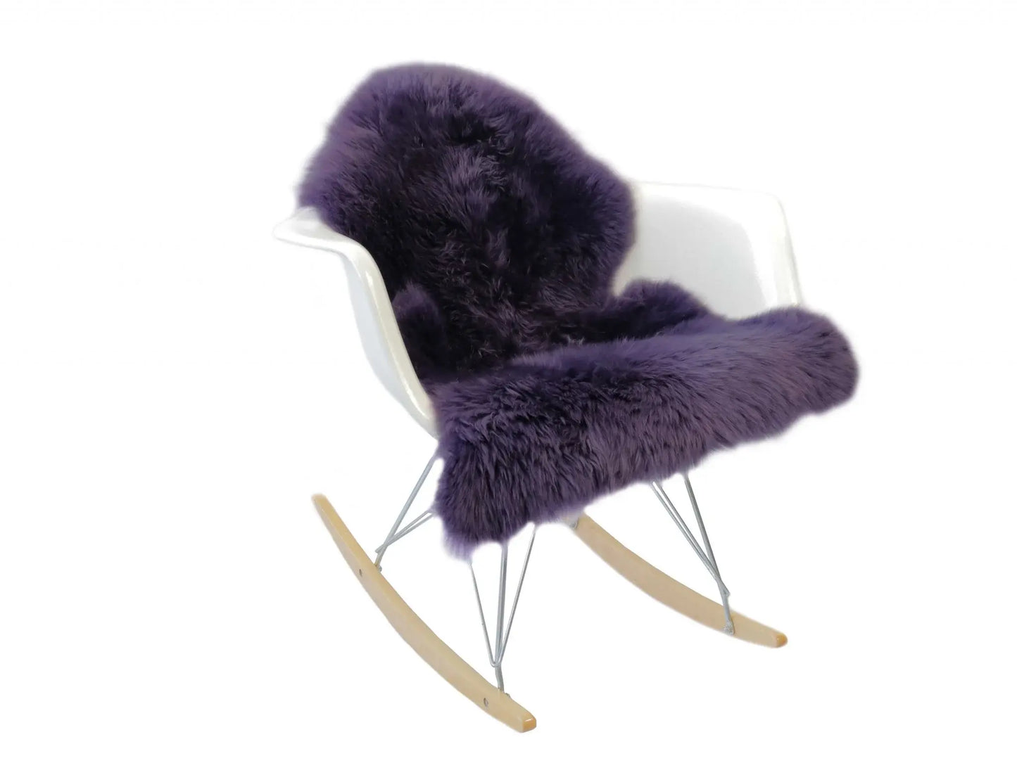 2' X 3' Purple New Zealand Natural Sheepskin Rug - Homeroots - Flyclothing LLC