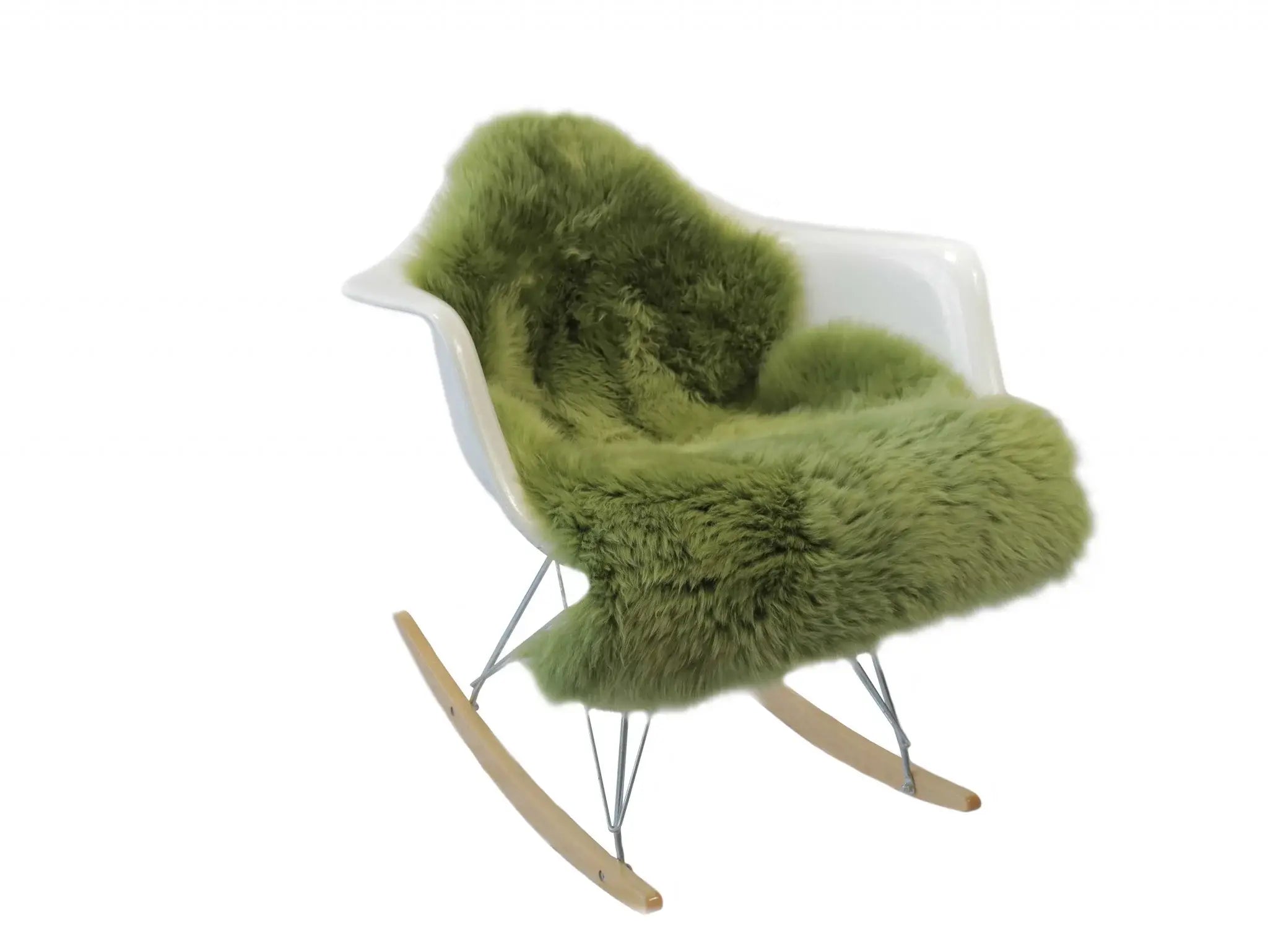 Sage Green New Zealand Natural Sheepskin Rug - Homeroots - Flyclothing LLC