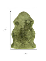 Sage Green New Zealand Natural Sheepskin Rug - Homeroots - Flyclothing LLC