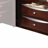 Espresso Finish Wood Multi-Drawer Platform King Bed With Pull Out Tray - Homeroots