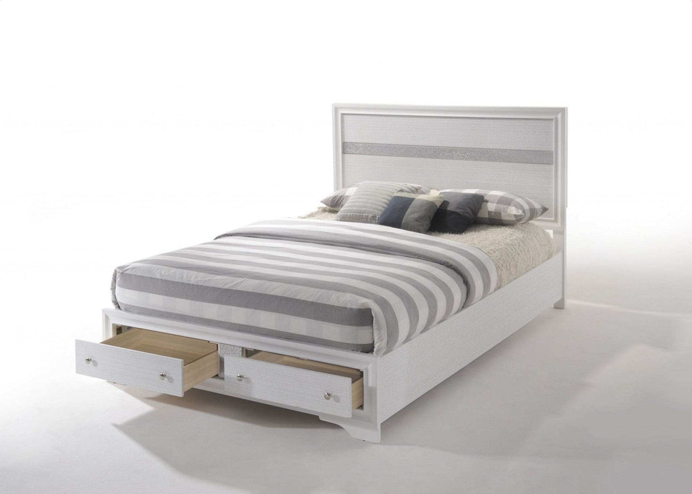 Standard Bed Upholstered With Headboard - Homeroots - Flyclothing LLC