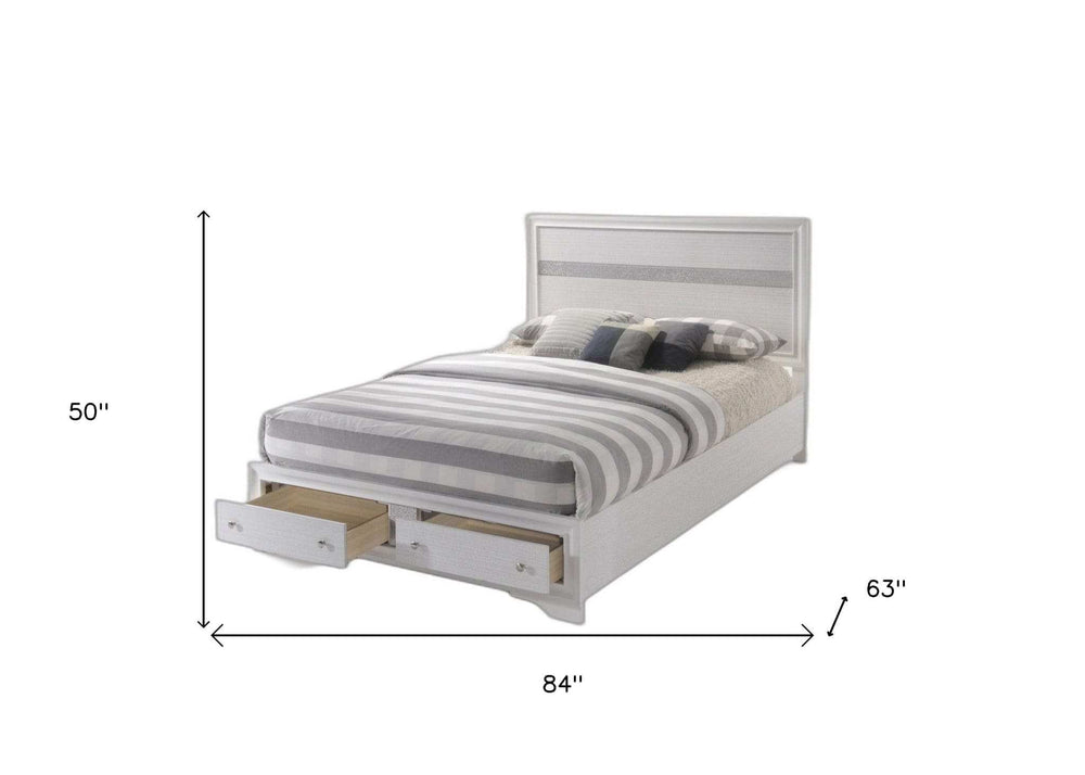 Standard Bed Upholstered With Headboard - Homeroots - Flyclothing LLC
