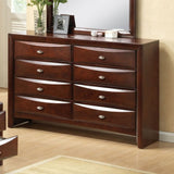 41" Espresso Wood Finish Dresser With 8 Drawers - Homeroots - Flyclothing LLC