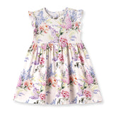 Dream Blossom Bamboo Baby Toddler Dress -Watercolor Floral - Tesa Babe - Flyclothing LLC