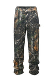 Men's Camouflage Leaf-Print Cargo Jeans - Trendsi